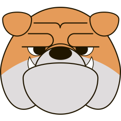 Autocollant Chien Colère 3