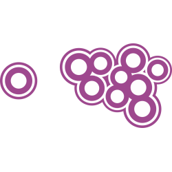 Autocollant Cercle Moderne Violet