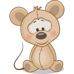 Autocollant Mignon Souris