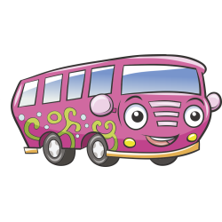 Autocollant Voiture Enfant Minibus