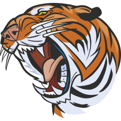 Autocollant Mascotte Tigre