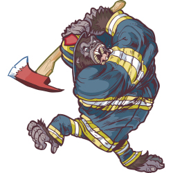 Autocollant Mascotte Gorille