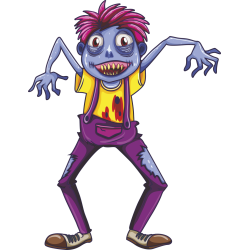 Autocollant Zombie Garçon