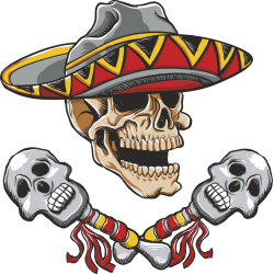 Autocollant Zombie Mexico