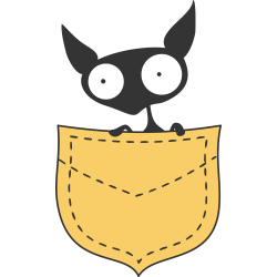 Autocollant Bd 4 Chien Poche