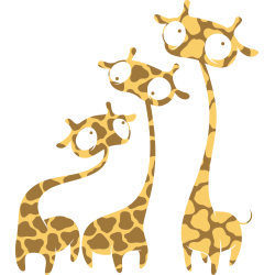 Autocollant Bd 12 Girafe