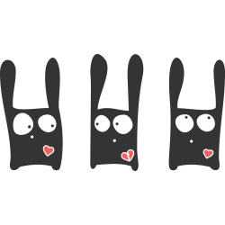 Autocollant Bd 17 Lapin Cur