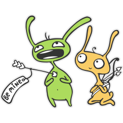 Autocollant Bd 25 Lapin Flèche