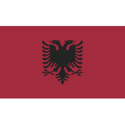 Autocollant Drapeau Albanie