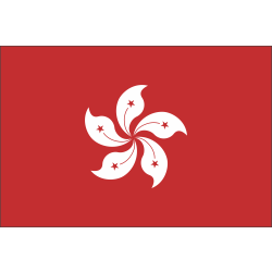 Autocollant Drapeau Hong Kong