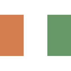 Autocollant Drapeau Côte D'ivoire
