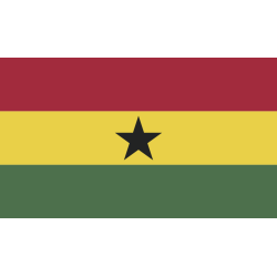Autocollant Drapeau Ghana