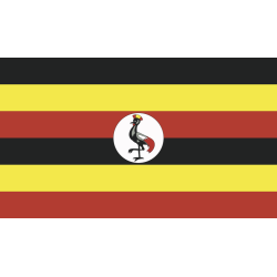Autocollant Drapeau Ouganda