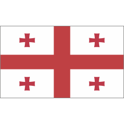 Autocollant Drapeau Georgie
