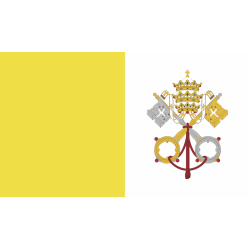 Autocollant Drapeau Vatican