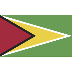 Autocollant Drapeau Guyane