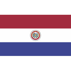 Autocollant Drapeau Paraguay