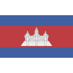 Autocollant Drapeau Cambodge