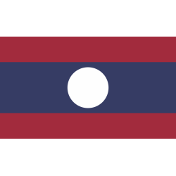 Autocollant Drapeau Laos