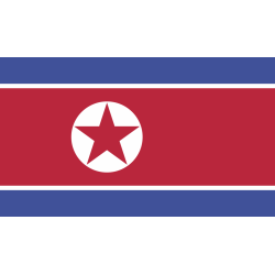 Autocollant Drapeau Corée Du Nord