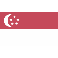 Autocollant Drapeau Singapour