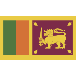 Autocollant Drapeau Sri Lanka