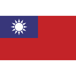 Autocollant Drapeau Taiwan 1