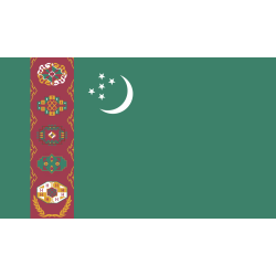 Autocollant Drapeau Turkménistan