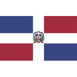 Autocollant Drapeau République Dominicaine