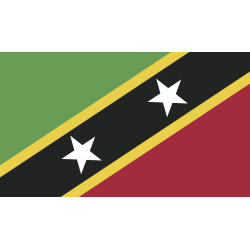 Autocollant Drapeau Saint-christophe-et-niévès