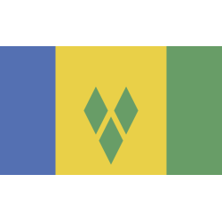 Autocollant Drapeau Saint Vincent