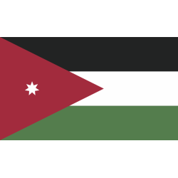 Autocollant Drapeau Jordanie