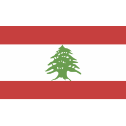 Autocollant Drapeau Liban