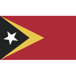 Autocollant Drapeau Timor Oriental