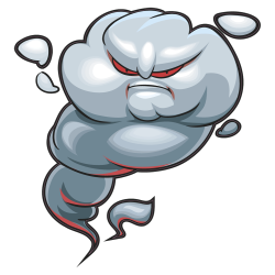 tornade pas contente