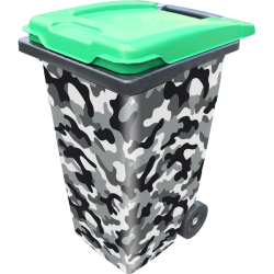 Sticker Poubelle Camouflage