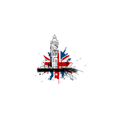 Sticker Porte Royaume-uni Big Ben Drapeau