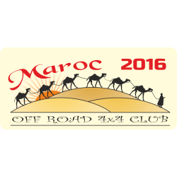 Autocollant 4x4 Off Road Maroc 2016