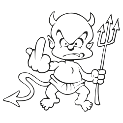 Sticker petit diable