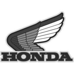 Autocollant Honda Moto Gris 2