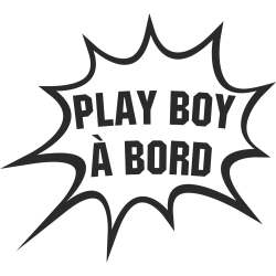Sticker Humour Play Boy