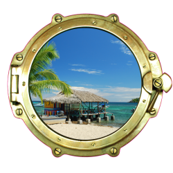 Sticker Trompe Oeil Hublot 1