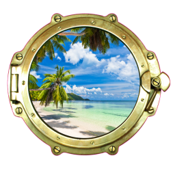 Sticker Trompe Oeil Hublot 2