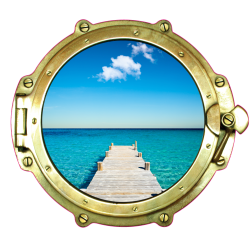 Sticker Trompe Oeil Hublot 7