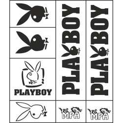 Kit Stickers Playboy