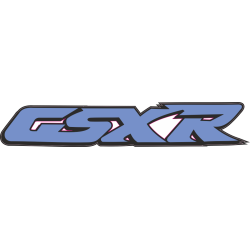 Autocollant SUZUKI GSXR bleu