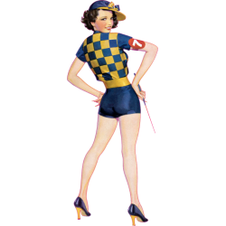 Autocollant pinup-04