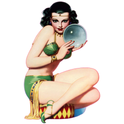 Autocollant pinup-06