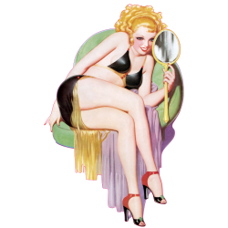 Autocollant pinup-13