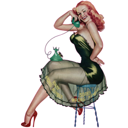 Autocollant pinup-17